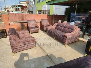 Complete Set of 7 Seaters Upholstery Padded Sofa Chair