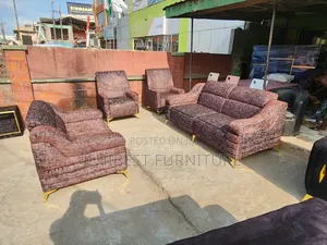 Complete Set of 7 Seaters Upholstery Padded Sofa Chair