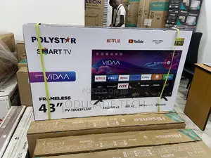 Brand New Polystar 43" Frameless Smart Tv