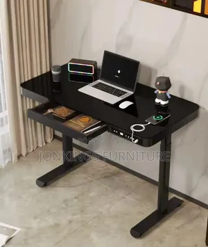 Electric Adjustable Desk (Glass Top)