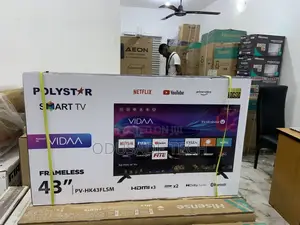New in Polystar 43" Frameless Smart Tv Pv-Hk43flsm