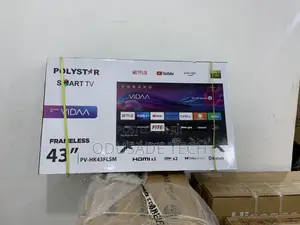 Durable Polystar Frameless 43" Smart Tv