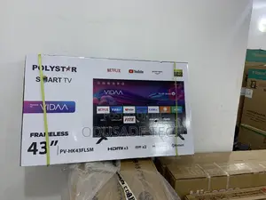 Polystar 43" Frameless Smart Tv Suitable for Your Home