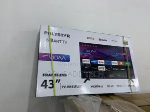 Polystar 43" Frameless Smart Tv Pv-Hk43flsm Powered by Vidaa