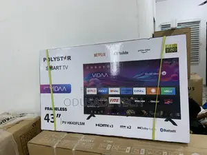 The Original Vidaa Polystar 43" Frameless Tv Pv-Hk43flsm