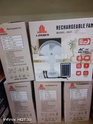 12" Solar Table Fan