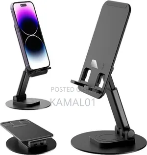 Folding 360 Degree Rotatable Desk Phone Holder