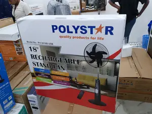 Efficient 18" Polystar Rechargable Stand Fan
