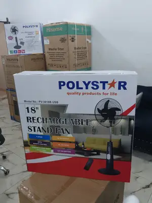 Original Polystar 18" Rechargable Stand Fan