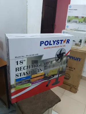 Smart Choice Polystar 18" Rechargable Stand Fan