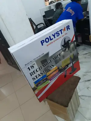 Most Affordable 18" Polystar Rechargable Stand Fan
