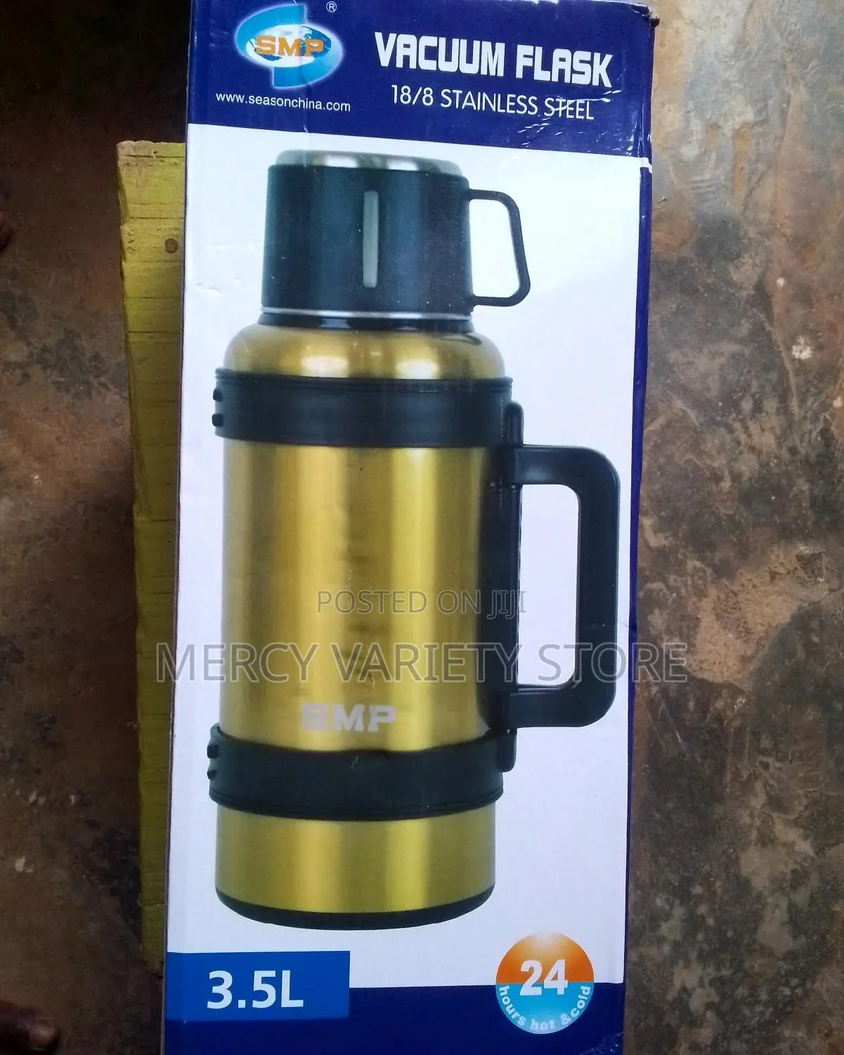 Double Wall Stainless Vacuum Flask - 3500ml