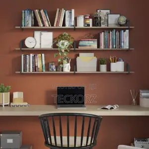 Heavy Duty Floating Book Shelve With Metal Brackets