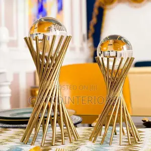 Diamond With Gold Stand Ornament