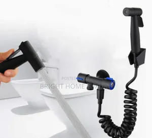 2in1 Black Bidet Hand Spray Pressing Shower Bumbum Wash