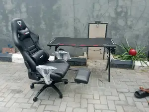 Game Chair and Table Black Color