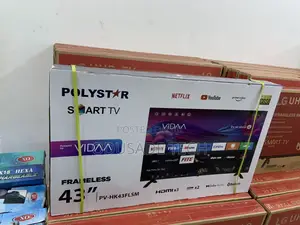 Amazing Pv-hk43flsm Polystar 43" Frameless Smart Tv