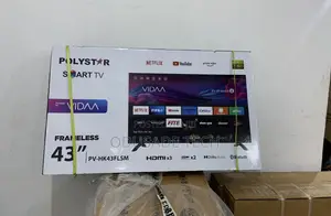Vidaa Polystar 43" Frameless Smart Tv Pv-Hk43flsm (Amazing)