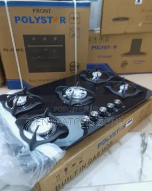 Affordable Polystar Built in 5 Burner Cooker