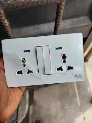 Original 13 Amps Berlin Double Socket(Glossy Design)