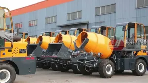 1cubic Mobile Concrete Self Loading Machine With Mixer