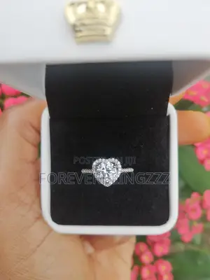 Authentic Sterling Silver Engagement Ring.Lifetime Guarantee