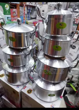 7 Set of Pots Aluminium