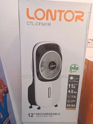 12" Rechargeable Air Cooler Water Mist Fan