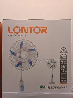 18" Rechargeable Standing Fanctl-Cf034r-18-C