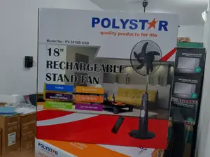 Powerful Polystar 18'' Rechargeable Standing Fan