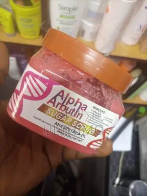 Alpha Arbutin Sugar Scrub. Slims, Firms & Clears Acne