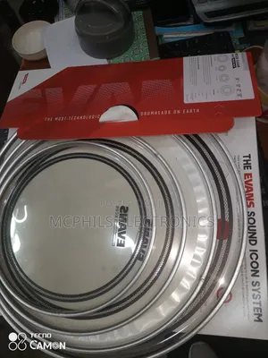 Evans White Drum Heads Of 5pc Set