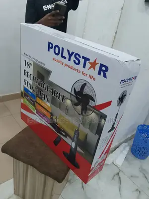 Customer Choice Polystar 18'' Rechargeable Standing Fan
