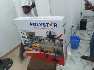 Top Pick Polystar 18'' Rechargeable Standing Fan