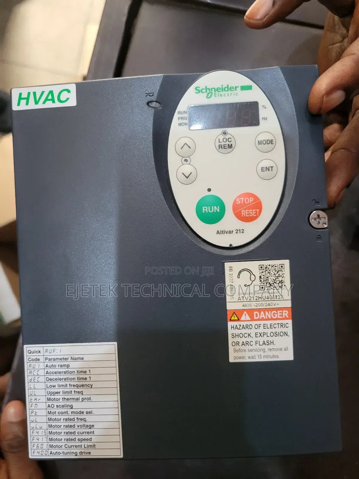 Schneider 4kw/5hp VFD 1phase