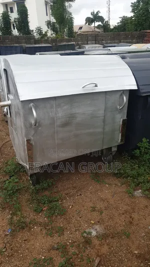 Metal Trash Bin. 1200 Liters Ruggedly Built.