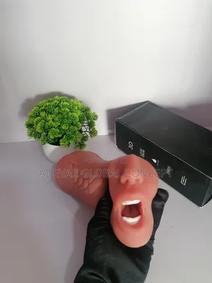 3in1 Male Masturbator 3D Vaginal Masturbation Toy -Brown
