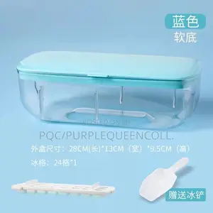 Ice Cube Double Layers Mould Tray With Lid Cover