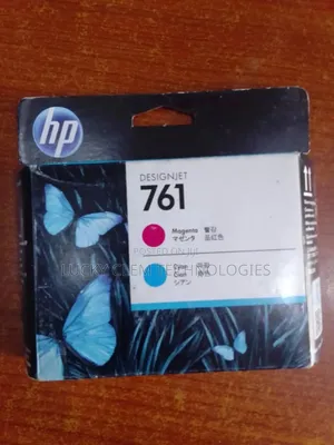 HP 761 Magenta and Cyan Designjet Printer Head