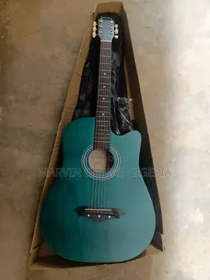 38 Inches Green Acoustic Guitar_ Thunderstorm