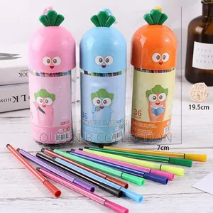 36 Pieces Carrot Shaped Watercolour Pen Sets.