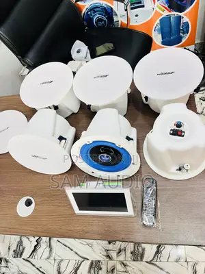 6 Bose Ceiling Speaker With Wall Mount Amplifier