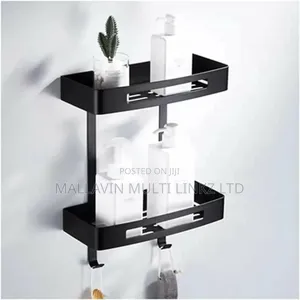 2 Steps Tier Bathroom/ Basket Soap Dish Holder Rack Shelf