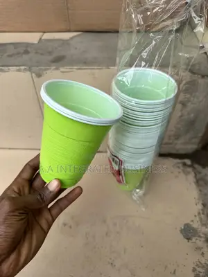 Disposable Cup Lemon Green Very Durable