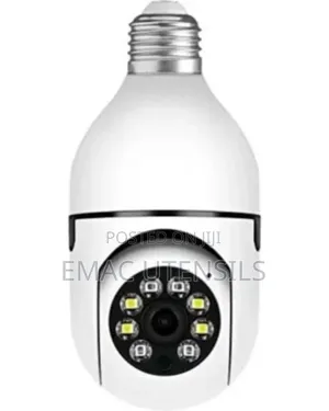 Wireless Bulb Camera 2MP Auto Tracking 360 Rotation CCTV