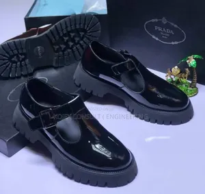 Hugo Stacked-Logo Loafers in Leather