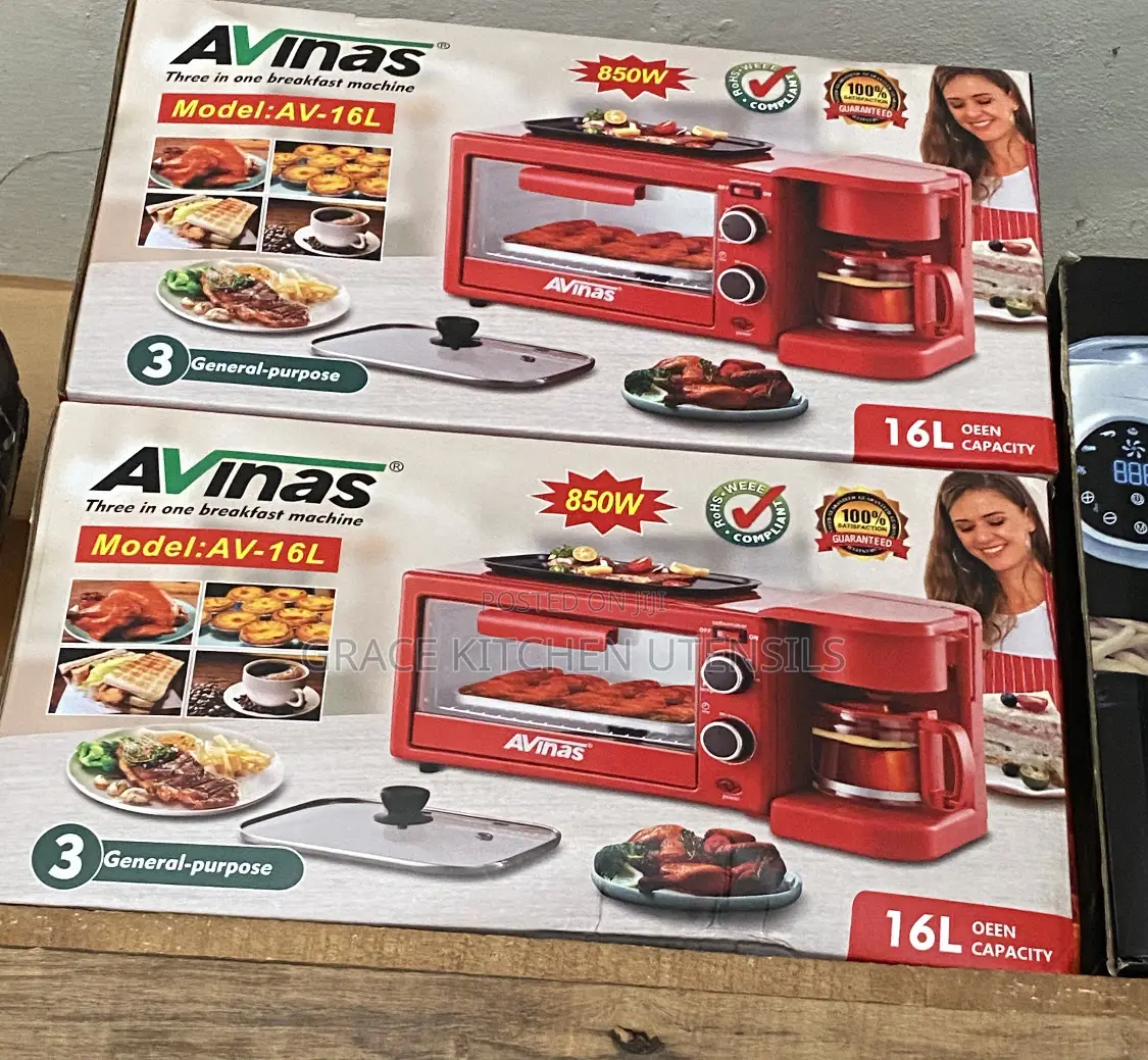 AVINAS 3 In 1 Electric Breakfast Machine Multifunction