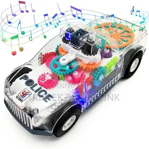 Police Toy Driving Transparent Gear Music Lamp Kids Gift Car