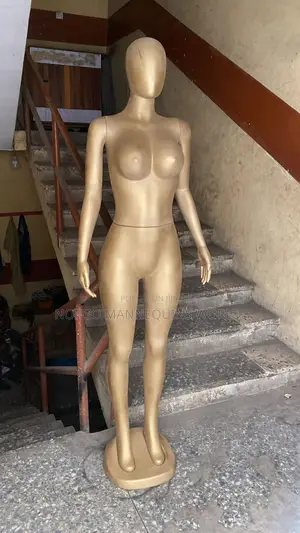 Size 10 Gold Painted in Nigeria Female Mannequin