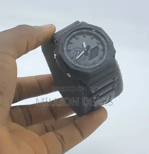 Dual Timer Men’S Rubber Strap Wrist Watch Black